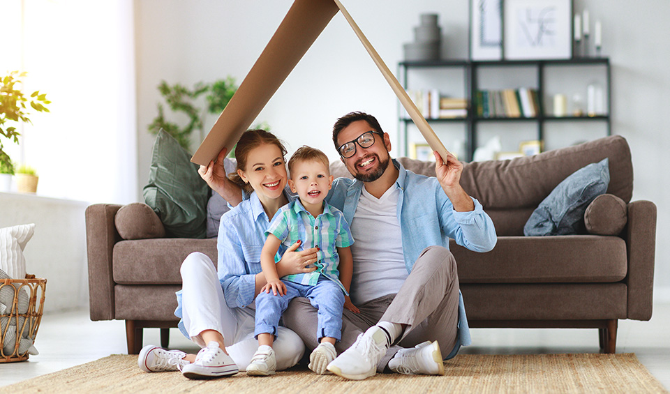 Newcomer family buying their first home in Canada